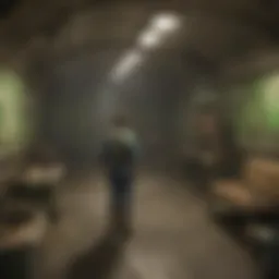 A detailed diagram showcasing different types of fallout shelter designs.