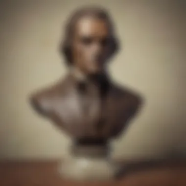 Antique Jefferson Bust Sculpture