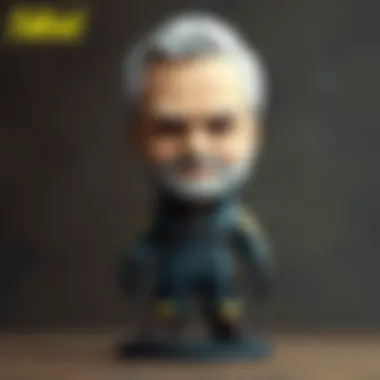 Craftsmanship in Bobblehead Creation Artisan at work meticulously crafting a custom bobblehead with precision