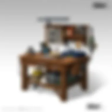 Practical Workbench in Use Finished workbench in a workshop setting, highlighting its practicality