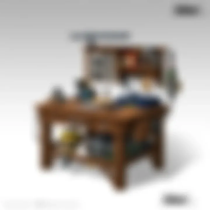 Practical Workbench in Use Finished workbench in a workshop setting, highlighting its practicality