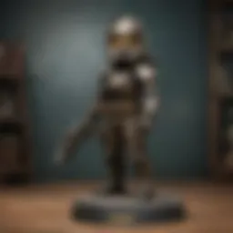 Elegant bobblehead display case showcasing a variety of collectible figures