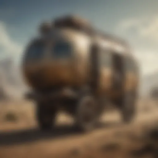 Brahmin caravan in post-apocalyptic wasteland