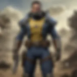 Captain Mitch in a dynamic pose showcasing his combat skills