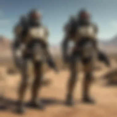 Cazadores in a Desert Landscape Cazadores in their natural habitat