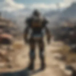 A panoramic view of Central City Junkyard filled with remnants of the past.