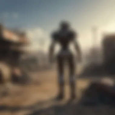 Struggle for Survival in the Junkyard An in-game character navigating through the twisted pathways of the junkyard, embodying the struggle for survival.