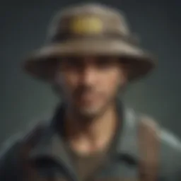 Elegant vintage fisherman hat with a twist