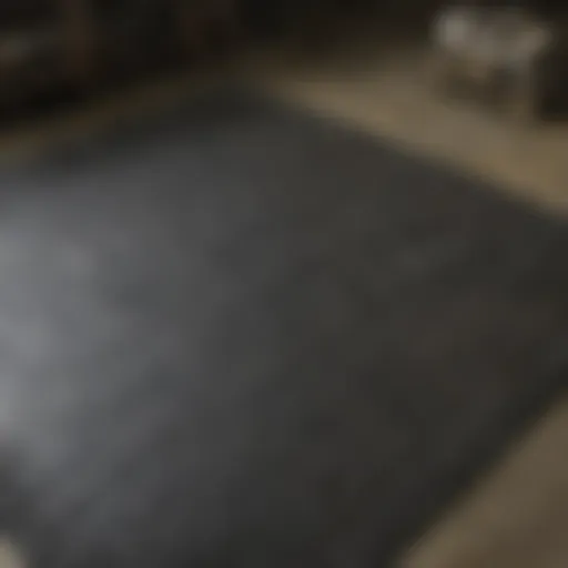 Rubber mat in industrial setting