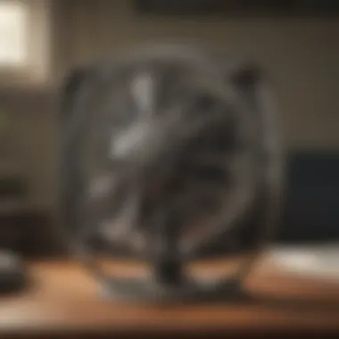 Compact Desk Fan Providing Gentle Breeze