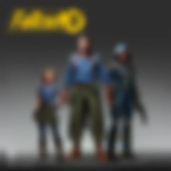 Character development in Fallout 76 showcasing various interactions