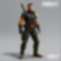 A detailed view of the character customization screen in Fallout 4