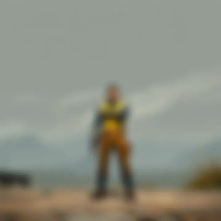 Post-Apocalyptic Landscape of Fallout 4 A landscape showcasing the post-apocalyptic environment of Fallout 4