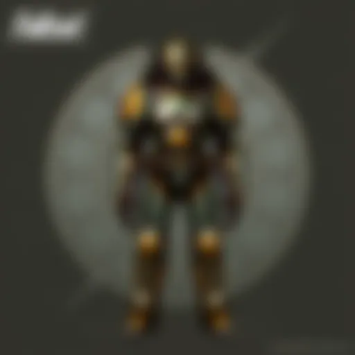 Intricate Armor Design Analysis Detailed view of an armor design in Fallout
