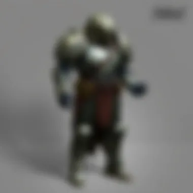 Concept art depicting the evolution of armor mechanics