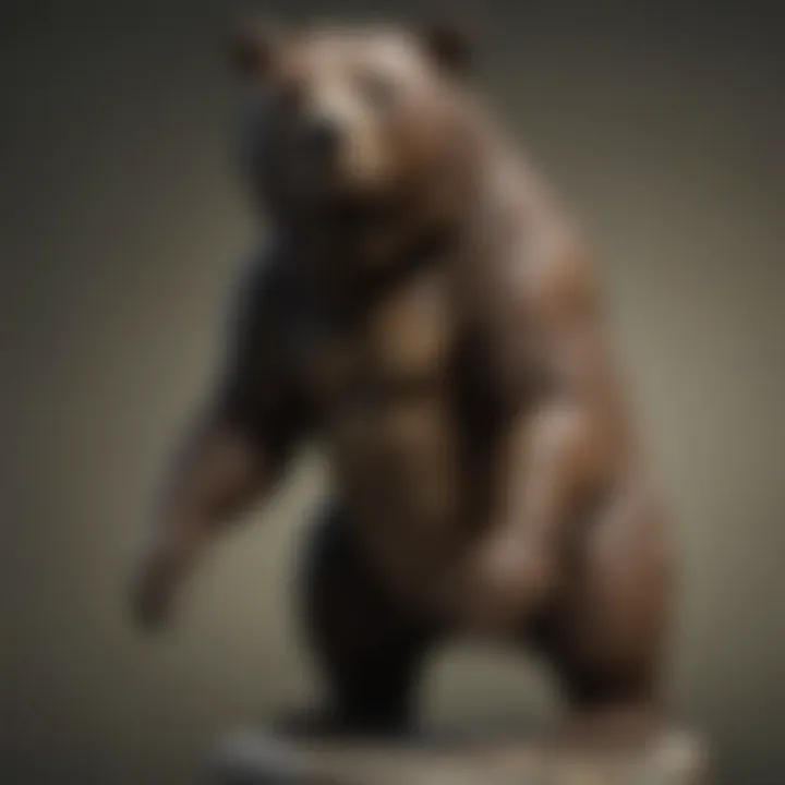 Contemporary bear statuary reflecting cultural fusion