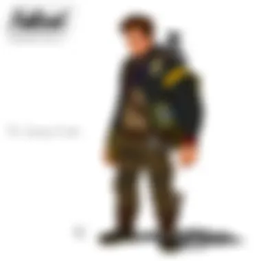 Artistic depiction of courier's journey in Fallout