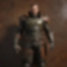 Craftsman working with unprocessed leather hide