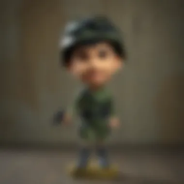 Unique Custom Army Bobblehead Design Detailed custom army bobblehead showcasing unique features and personalization options