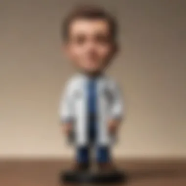 Custom Doctor Bobblehead with Personalized Name Tag