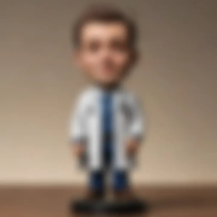 Custom Doctor Bobblehead with Personalized Name Tag