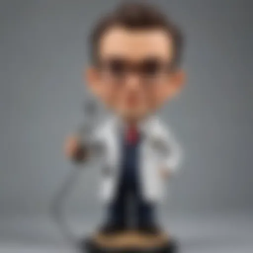 Custom Doctor Bobblehead with Stethoscope