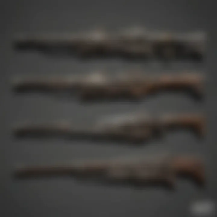 Detailed close-up of custom weapons used by Raiders