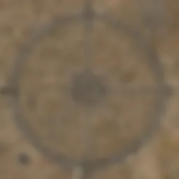 Detailed view of the DC Monument Map highlighting key locations