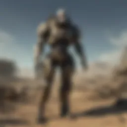 A courser in the Fallout universe showcasing its advanced technology and combat capabilities.