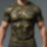 Detailed close-up of Under Armour Camo Shirt fabric texture