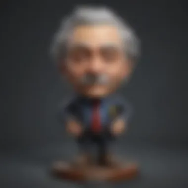 Einstein Bobble Head Holding Miniature Blackboard