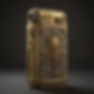 Gold-Plated Lighter in Opulent Setting