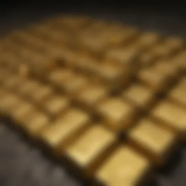 Luxurious Gold Bullion Bars Display Elegant Gold Bullion Bars