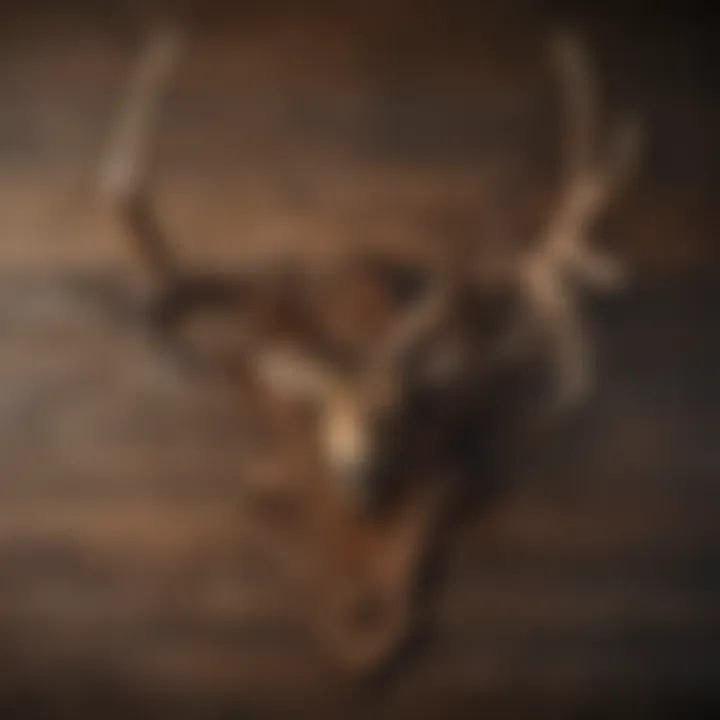 Elegantly Mounted Antlers on Dark Wood