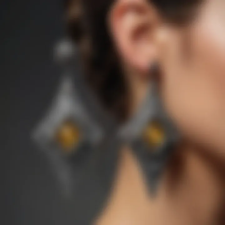 Statement accessory: Bold geometric earrings