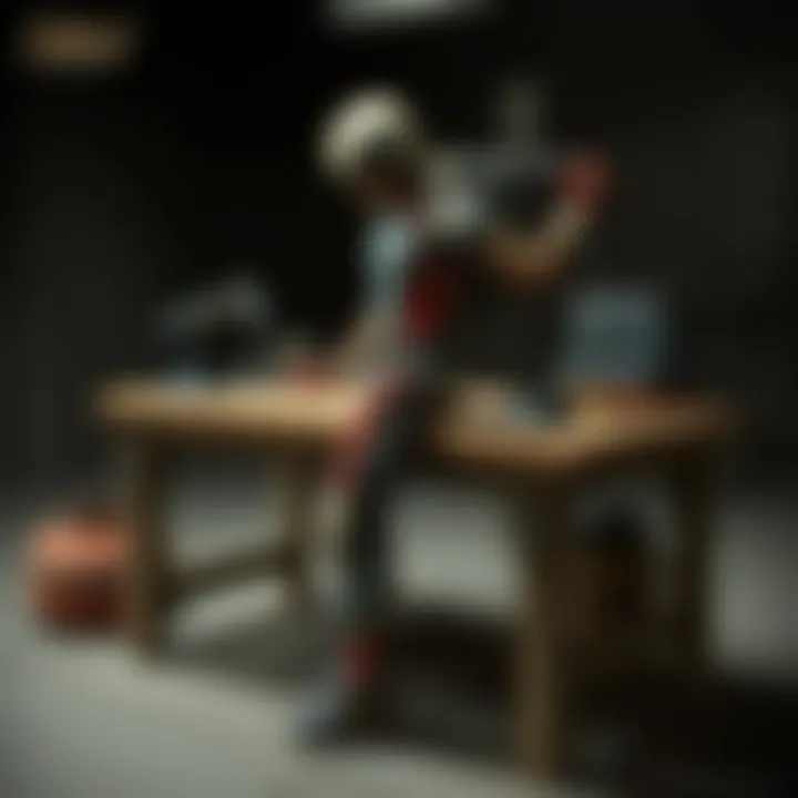 Ergonomic setup of an engineering workbench