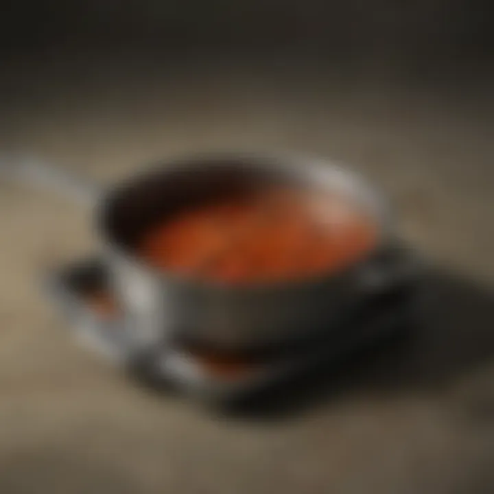 Small saucepan with lid showcasing even heat distribution