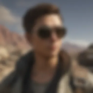 A visual representation of various Gunners sunglasses styles integrated into gameplay.