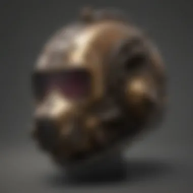 Steampunk-Inspired Welding Helmet Steampunk-inspired welding helmet with intricate designs