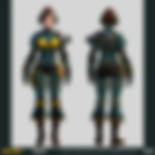 A stylish Vault Suit showcasing its iconic design.