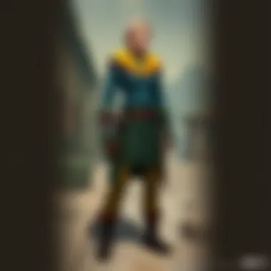 A fashionable outfit inspired by Wasteland culture with vibrant colors.