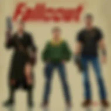 Character Evolution in Fallout Concept art depicting the evolution of Fallout characters over the years