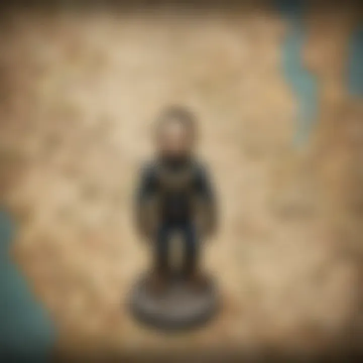 Map highlighting locations of bobbleheads in Fallout