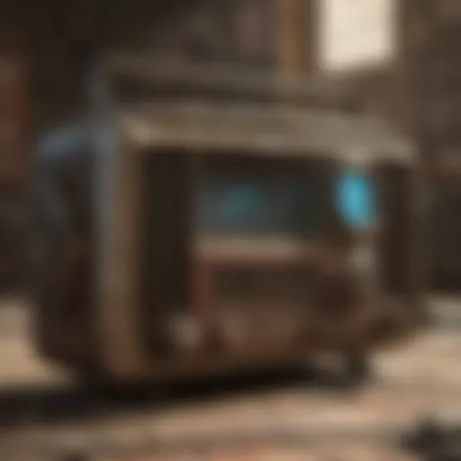 The vintage radio setup in Diamond City