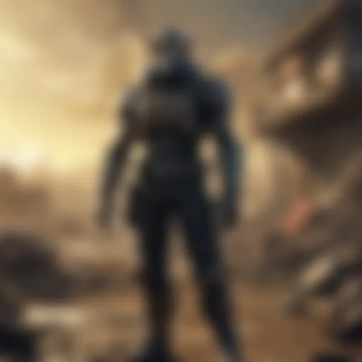An immersive environment reflecting the post-apocalyptic Fallout world.