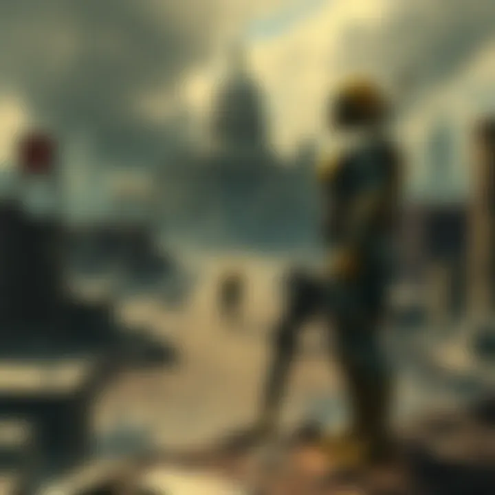 The Expansive Capital Wasteland A scenic view of the Capital Wasteland