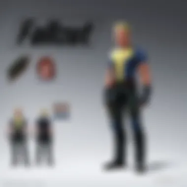 Character customization options showcasing unique player designs