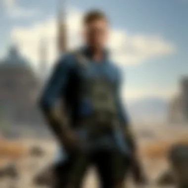 Post-Apocalyptic Landscape Captivating landscape of a post-apocalyptic world in Fallout 4