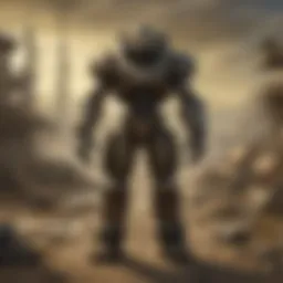 Artistic representation of Fallout game board with expansions