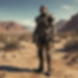A breathtaking landscape of the Mojave Wasteland in Fallout: New Vegas.